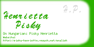 henrietta pisky business card